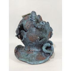 DECORACION PARA ACUARIO CASCO BUSO 15X14X14 CM