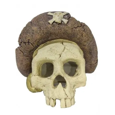 DECORACION ACUARIO CALABERA PIRATA 15X13X13