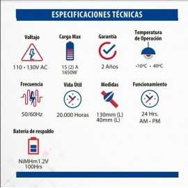 Temporizador Programador Digital, Timer, Reloj 110v 24h