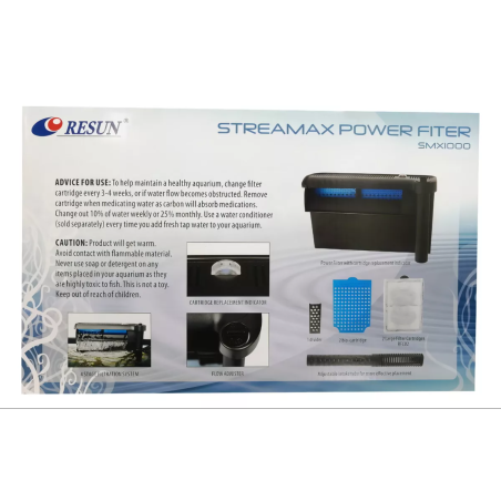 FILTRO EXTERNO STREAMAX 1000L/H 7W | Resun Colombia