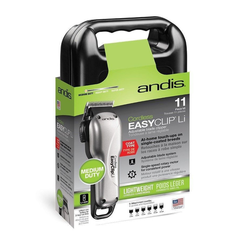 CORTADORA ANDIS EASY CLIP ADJUSTABLE BLADE CLIPPER PARA PERROS