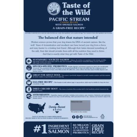 TASTE OF THE WILD PACIFIC STREAM ADULTOS SALMON 1 KG