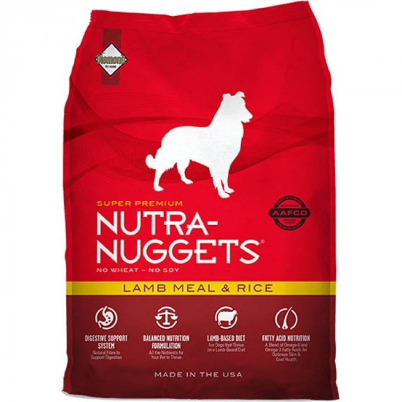 NUTRA NUGGETS CORDERO Y ARROZ 1 KG