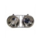 COMEDERO DOBLE SENCILLOS CON STAND. CAPACIDAD 0.5 LT