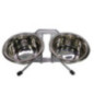 COMEDERO DOBLE SENCILLOS CON STAND. CAPACIDAD 0.5 LT
