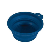 COMEDERO DE SILICONA PLEGABLE COLOR AZUL
