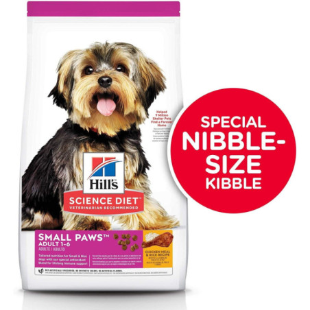 ALIMENTO HILLS ADULT & TOY BREED 4,5LB PERROS ADULTOS RAZAS PEQUEÑAS