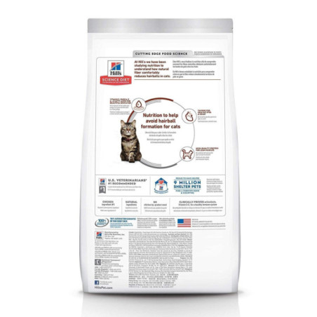 HILLS GATO HAIRBALL CONTROL 7+ 3.5LB BOLA PELOS
