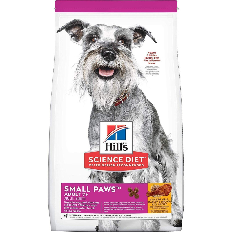 Hill’s Science Diet Small Paws Adult 7+, pollo, 4,5 lb