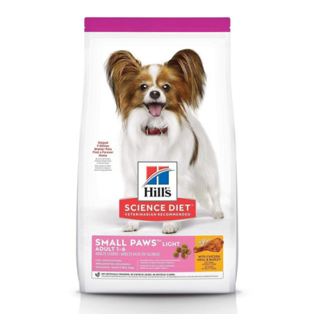 ALIMENTO HILLS ADULTOS SMALL TOY & BREED LIGHT 4,5LB RAZA PEQUEÑA PERROS