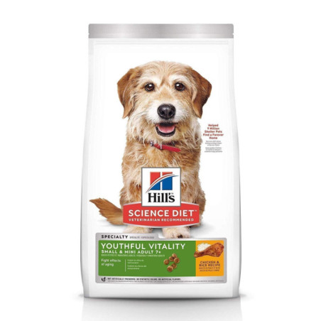 ALIMENTO HILLS YOUTHFUL V SMALL&TOY BREED 3.5lb PERROS RAZA PEQUEÑA