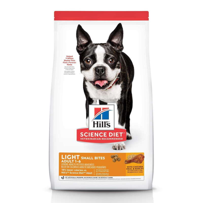 Hill’s Science Diet Light Small Bites Adult 1–6 pollo y cebada 5 lb