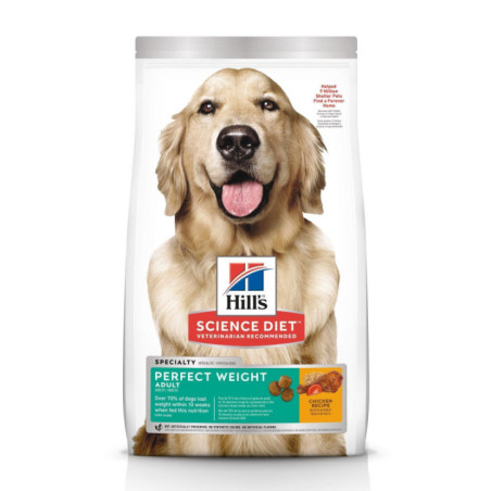 ALIMENTO HILLS ADULTOS 1-6 PERFECT WEIGHT 4lb PERROS