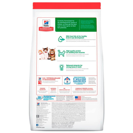 ALIMENTO HILLS GATOS KITTEN 3,5LB CACHORROS