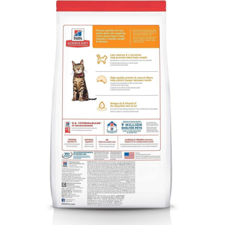 ALIMENTO HILLS ADULTOS LIGHT 7LB GATOS 1-6