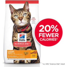ALIMENTO HILLS ADULTOS LIGHT 16LB GATOS 1-6