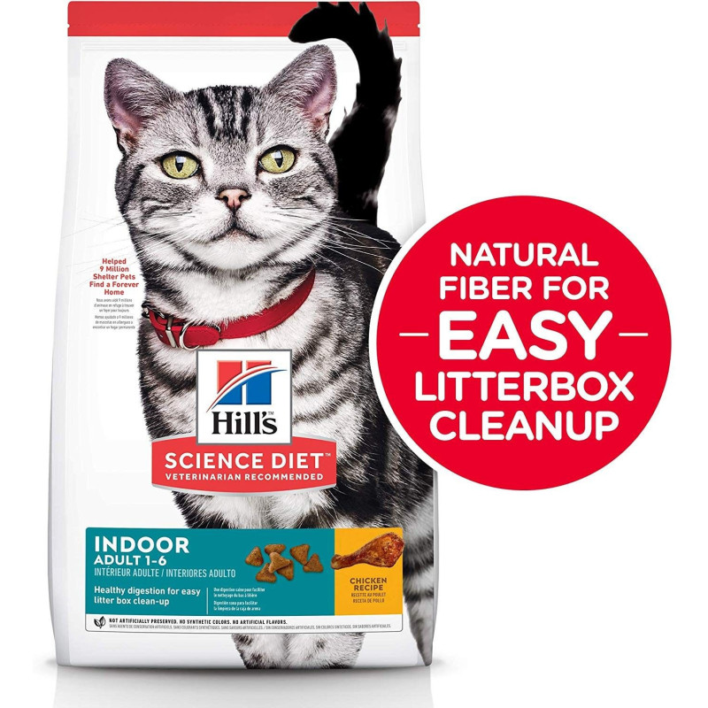ALIMENTO HILLS GATOS ADULTOS INDOOR FOOD 3,5LB