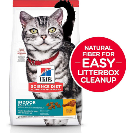 ALIMENTO HILLS GATOS ADULTOS INDOOR FOOD 3,5LB