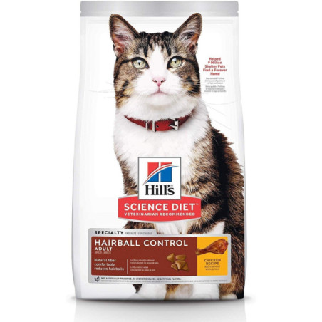 ALIMENTO HILLS GATOS ADULTOS HAIRBALL 15,5LB