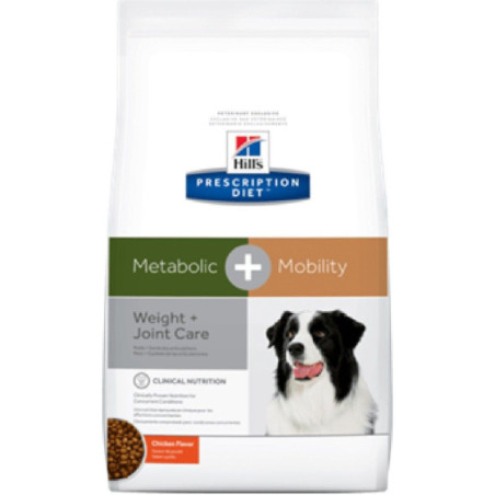 ALIMENTO HILLS ADULTOS METABOLIC + MOBILITY 24lb CONTROL PESO Y ARTICULACIONES PERROS