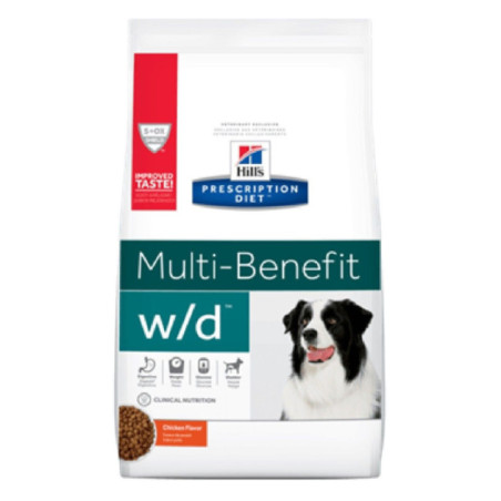 ALIMENTO HILLS ADULTOS w/d 17,6LB CONTROL GLUCOSA BAJO EN GRASA PERROS