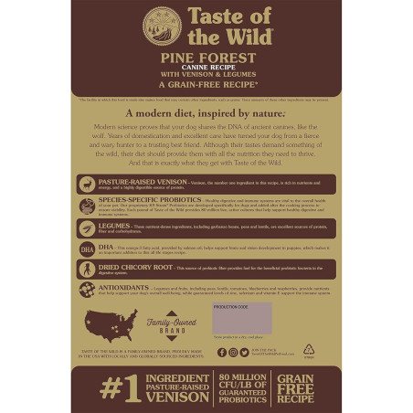 TASTE OF THE WILD PINE FOREST 5 LB PERROS ADULTOS