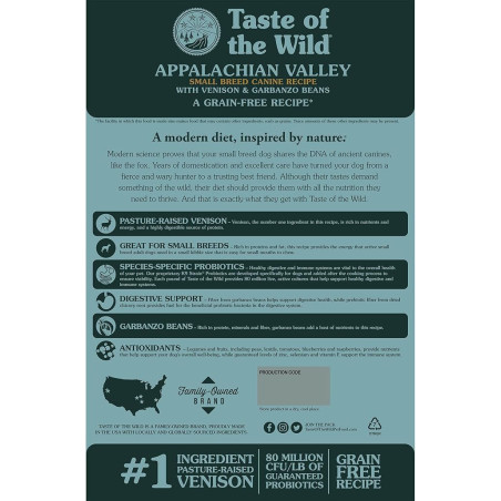 TASTE OF THE WILD APALACHAN VALLEY SM BRED 5 LB