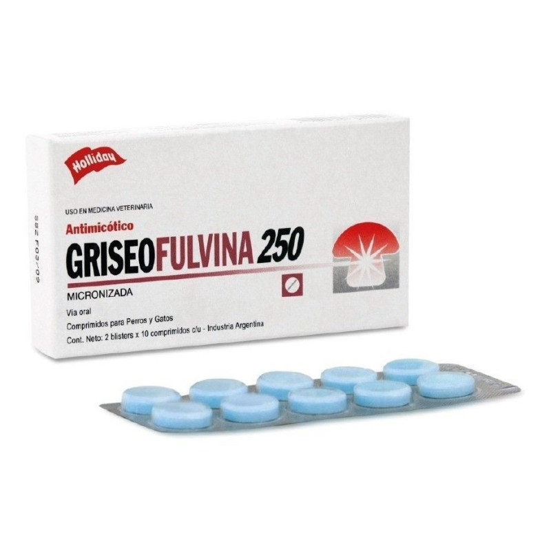 ANTIMICOTICO GRISEOFULVINA 250MG 20COMP HOLLIDAY
