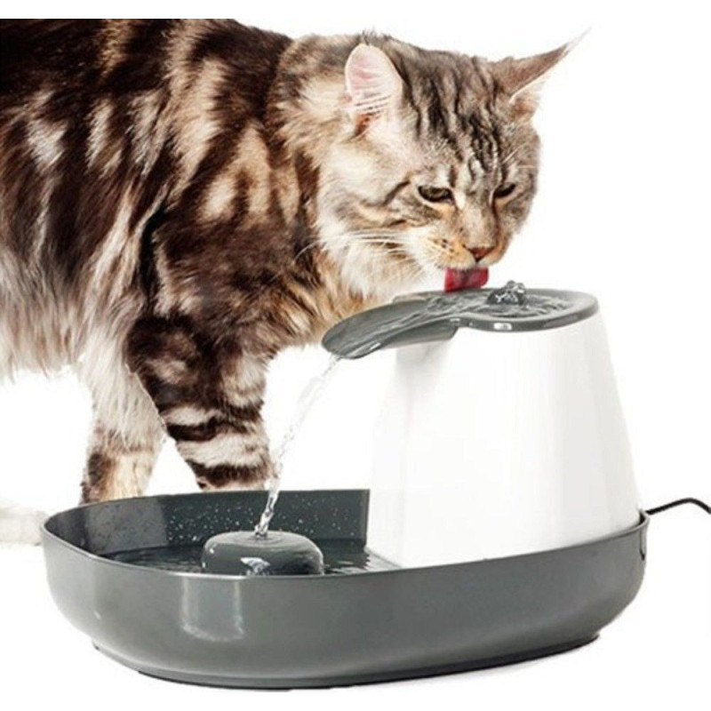 BEBEDERO PERROS GATOS TIPO FUENTE 1.5LT