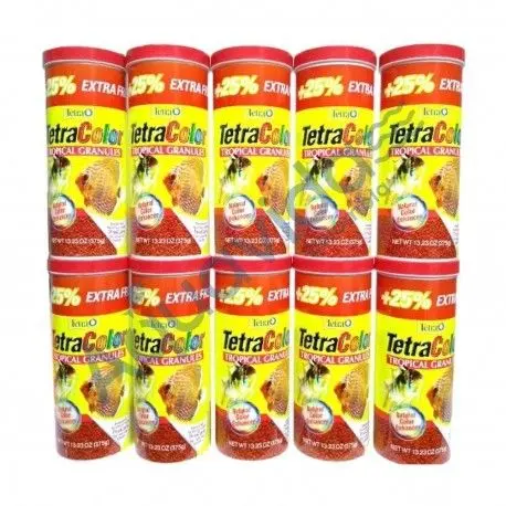 TetraColor Granulado 10 Tarros Edición Especial 375g – Alimento para Peces Tropicales | Envíos a Medellín, Bogotá y Colombia